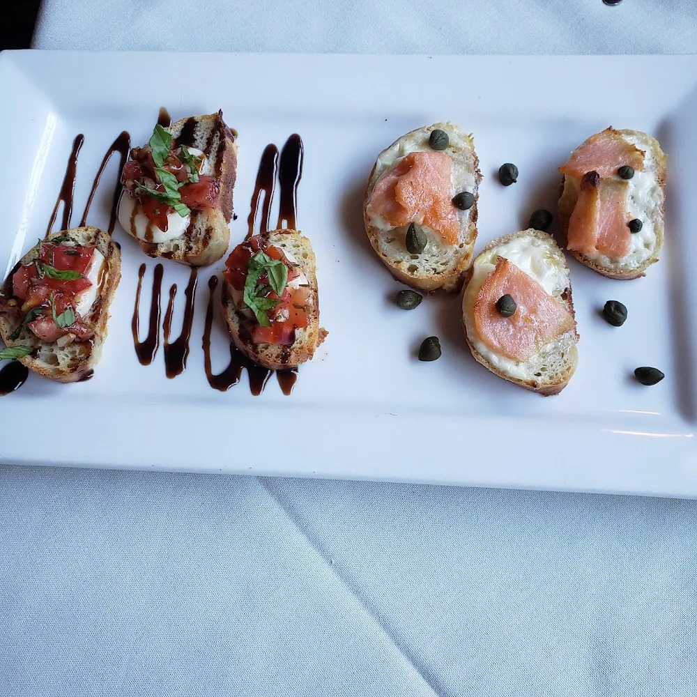1 2 Bruschetta 1 2 Salmon w Capers Bruschetta